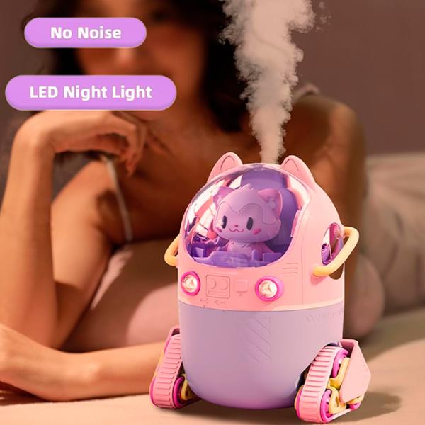Umidificator de aer Cute Pet MJ066 Cu ultrasunet/ Purple photo 5