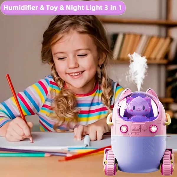 Umidificator de aer Cute Pet MJ066 Cu ultrasunet/ Purple photo 6