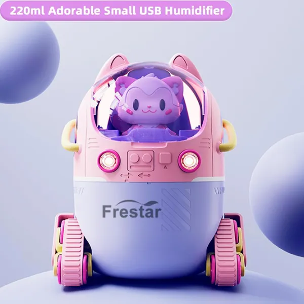 Umidificator de aer Cute Pet MJ066 Cu ultrasunet/ Purple photo 7