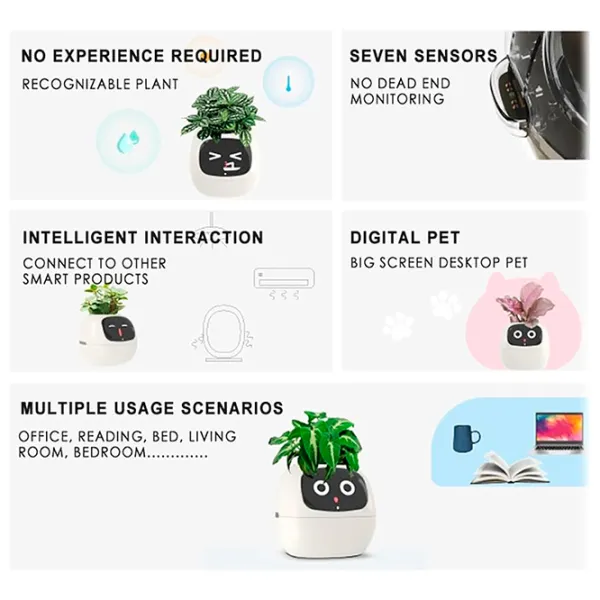 Ghiveci pentru flori Cute Pet Indoor Ivy Smart Pink / Plastic / Pe pervaz photo 6