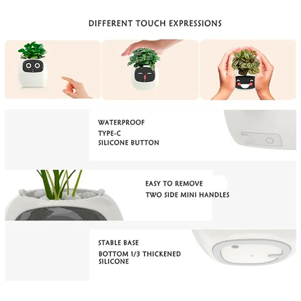 Ghiveci pentru flori Cute Pet Indoor Ivy Smart White / Plastic / Pe pervaz photo 3