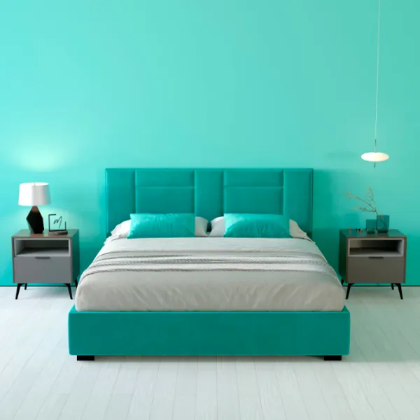 Кровать My-Style my-Rose 200 x 200 см / Фанера / Бирюзовый photo 6