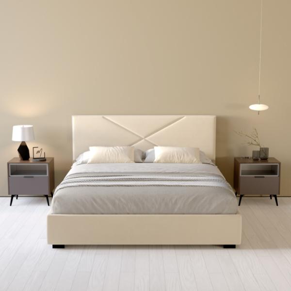 Кровать My-Style my-Lana 200 x 200 см / Фанера / Бежевый photo 6