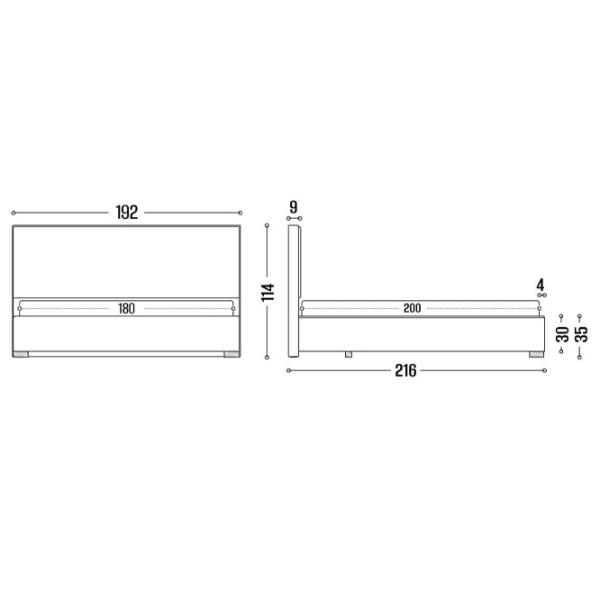 Кровать My-Style my-Eva 180 x 200 см / Фанера / Бежевый photo 6