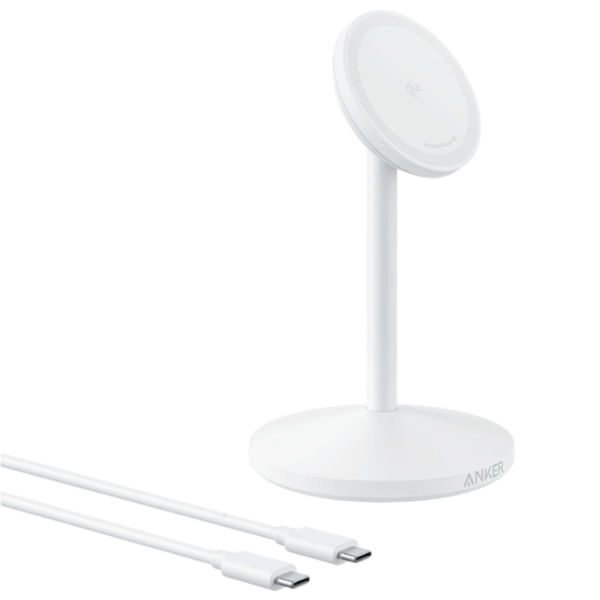 Încărcător de rețea Anker MagGo Single Stand 3 A / White photo 1