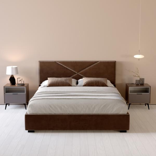 Кровать My-Style my-Lana 140 x 200 см / Фанера / Тёмно-коричневый photo 6