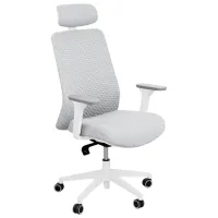 Fotoliu de birou DecoPrim Gino Stofă/ Light Gray 