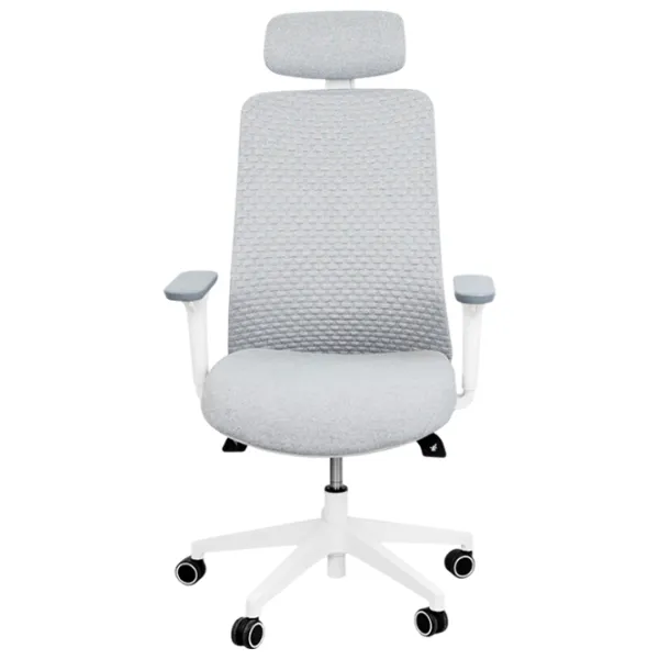 Fotoliu de birou DecoPrim Gino Stofă/ Light Gray  photo 3