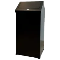 Мусорное ведро Hydro-S Swing 16л / Нержавеющая сталь / Черный