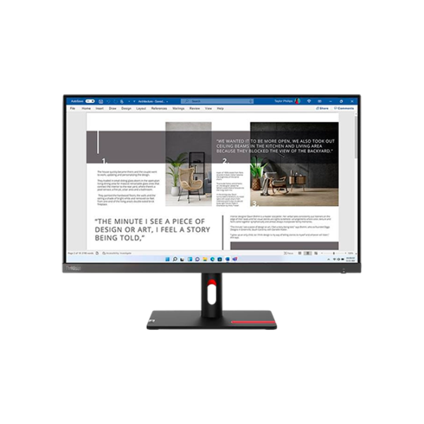 Монитор Lenovo ThinkVision S27i-30 27" Full HD 100 Гц / 4 мс / Черный photo 1