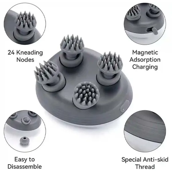 Aparat de masaj Insportline Scalp OSK-701 136-17 Gray photo 4