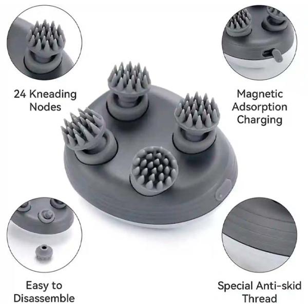 Aparat de masaj Insportline Scalp OSK-701 136-17 Gray photo 4