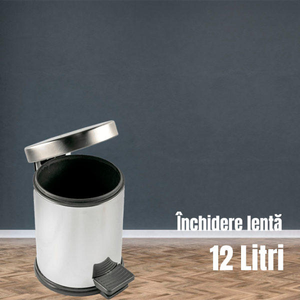 Мусорное ведро Hydro-S 0430004 12л / Нержавеющая сталь / Серебряный photo 2 Мусорное ведро Hydro-S 0430004 12л / Нержавеющая сталь / Серебряный photo 2