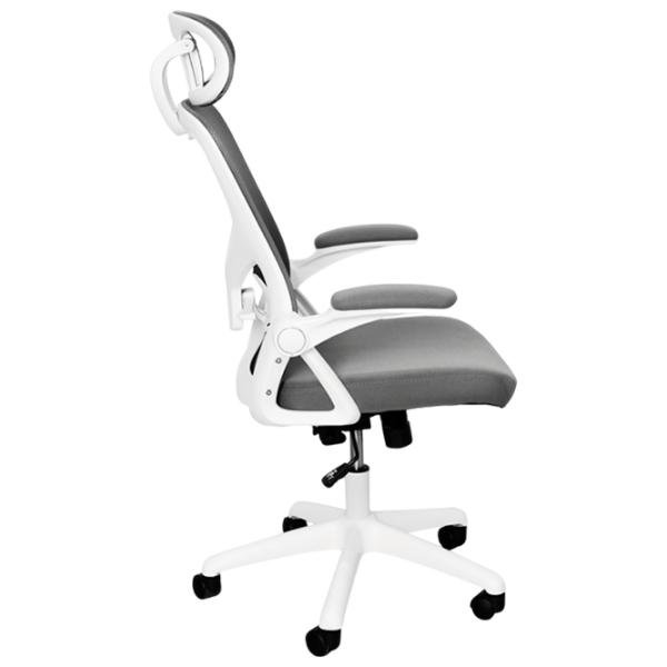 Fotoliu de birou DecoPrim Horus  Plasă acrilică/ Dark Gray White photo 2