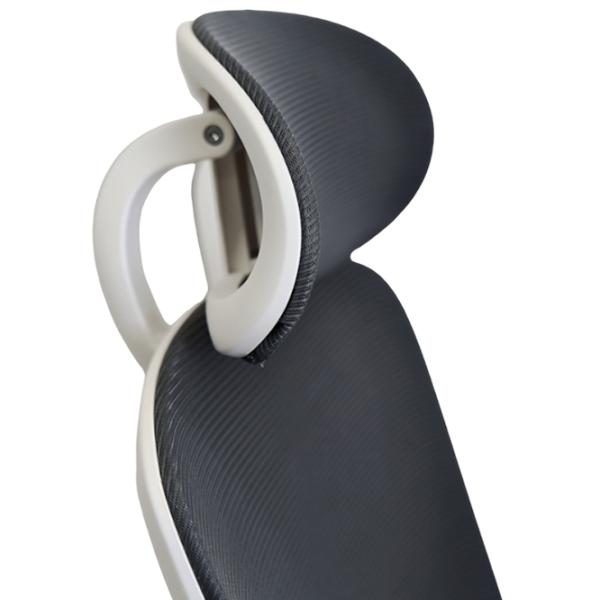 Fotoliu de birou DecoPrim Horus  Plasă acrilică/ Dark Gray White photo 5