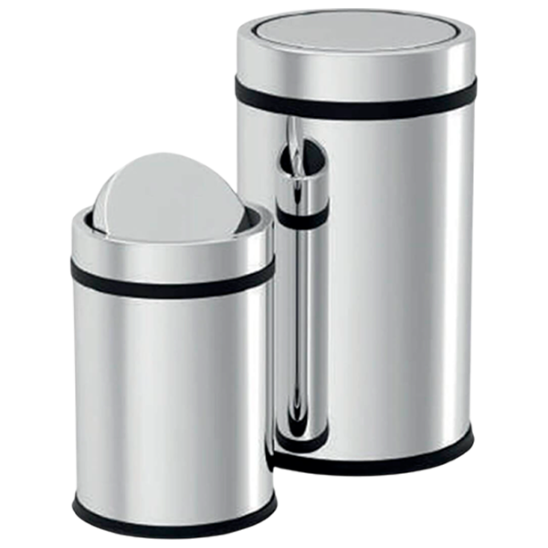 Coș de gunoi Hydro-S Practic 20l / Inox / Silver photo 1 Coș de gunoi Hydro-S Practic 20l / Inox / Silver photo 1