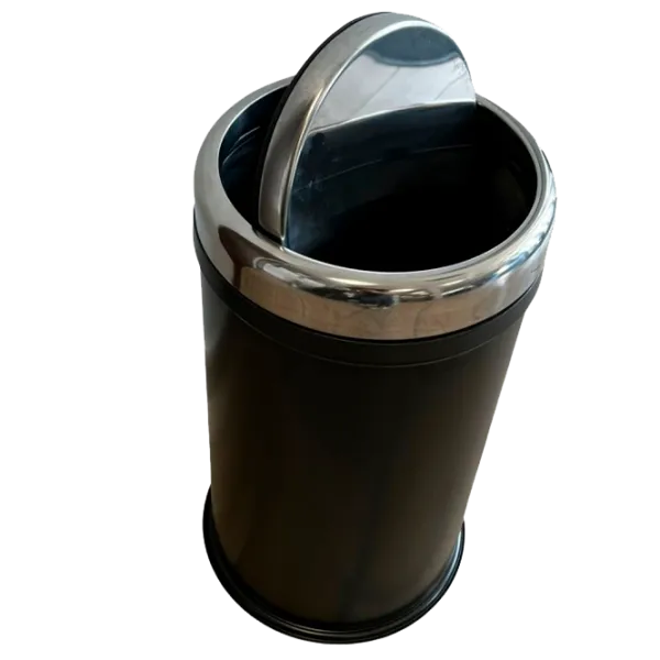 Coș de gunoi Hydro-S Practic 12l / Inox / Black photo 2 Coș de gunoi Hydro-S Practic 12l / Inox / Black photo 2