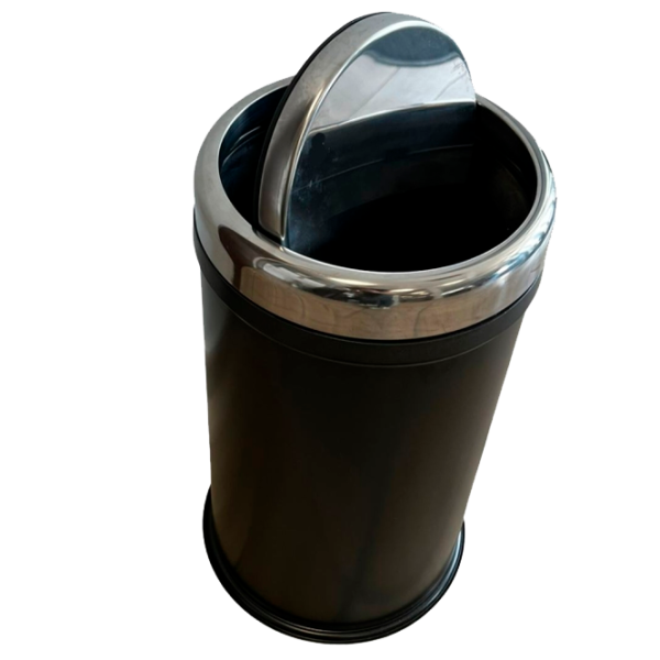Coș de gunoi Hydro-S Practic 12l / Inox / Black photo 2 Coș de gunoi Hydro-S Practic 12l / Inox / Black photo 2