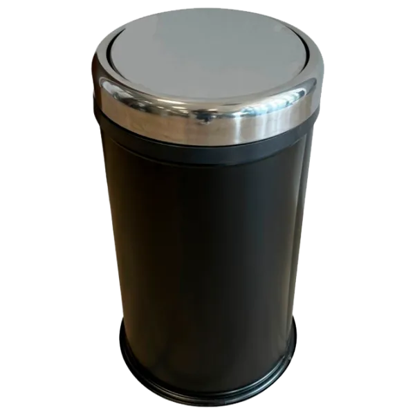 Coș de gunoi Hydro-S Practic 16l / Inox / Black photo 1 Coș de gunoi Hydro-S Practic 16l / Inox / Black photo 1