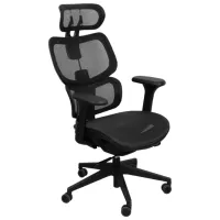 Fotoliu de birou DecoPrim Gomez  Plasă acrilică/ Black 