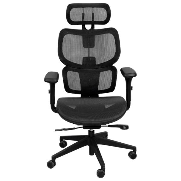 Fotoliu de birou DecoPrim Gomez  Plasă acrilică/ Black  photo 2