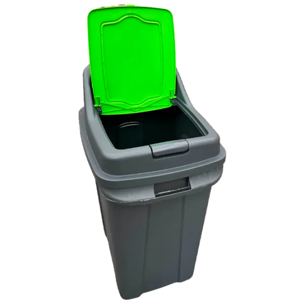 Coș de gunoi Planet 0430538 70l / Plastic / Grey Green photo 2 Coș de gunoi Planet 0430538 70l / Plastic / Grey Green photo 2