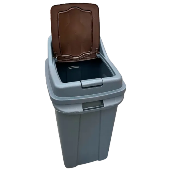 Coș de gunoi Planet 0430539 70l / Plastic / Gray Brown  photo 2 Coș de gunoi Planet 0430539 70l / Plastic / Gray Brown  photo 2