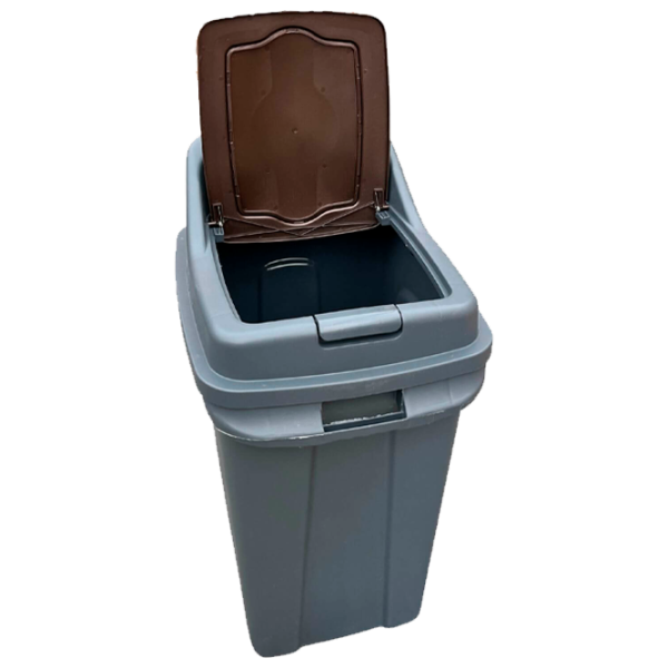 Coș de gunoi Planet 0430539 70l / Plastic / Gray Brown  photo 2 Coș de gunoi Planet 0430539 70l / Plastic / Gray Brown  photo 2