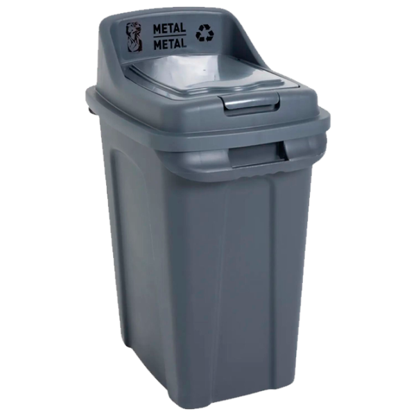 Coș de gunoi Planet 0430540 70l / Plastic / Gray photo 1 Coș de gunoi Planet 0430540 70l / Plastic / Gray photo 1