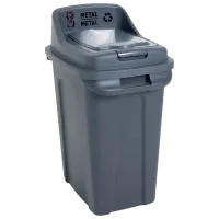 Мусорное ведро Planet 0430540 70л / Пластик / Серый