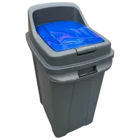 Мусорное ведро Planet 0430541 70л / Пластик / Серый Синий