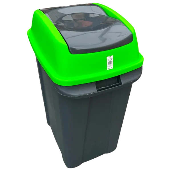 Coș de gunoi Planet Hippo 70l / Plastic / Antracit Green photo 1 Coș de gunoi Planet Hippo 70l / Plastic / Antracit Green photo 1