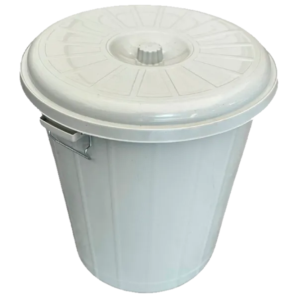 Coș de gunoi Planet Dustbin 90l / Plastic / White photo 1 Coș de gunoi Planet Dustbin 90l / Plastic / White photo 1