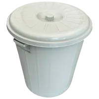 Мусорное ведро Planet Dustbin 90л / Пластик / Белый