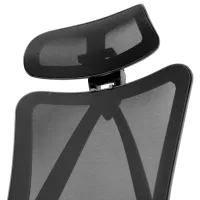 Fotoliu de birou DecoPrim M18A Plasă acrilică/ Black photo 3