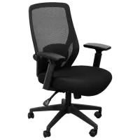 Fotoliu de birou DecoPrim Edgar Stofă/ Black 