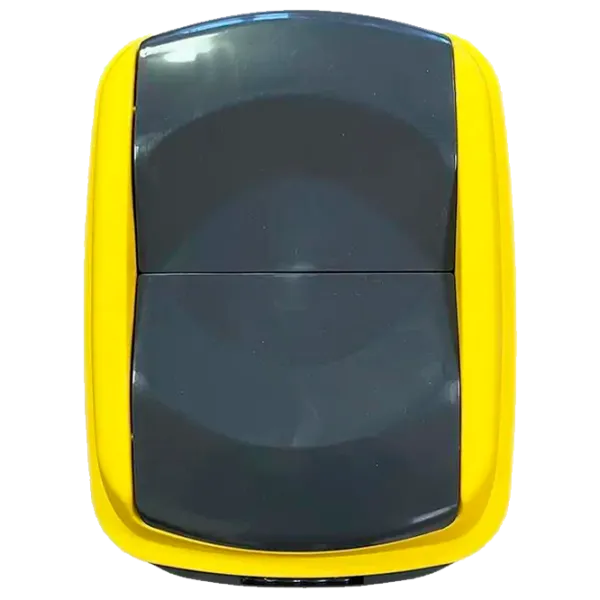 Coș de gunoi Planet Hippo 70l / Plastic / Antracit Yellow photo 3