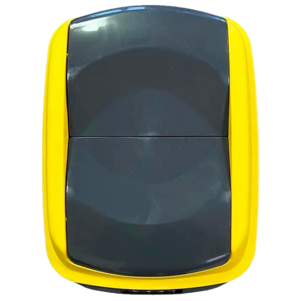 Coș de gunoi Planet Hippo 70l / Plastic / Antracit Yellow photo 3