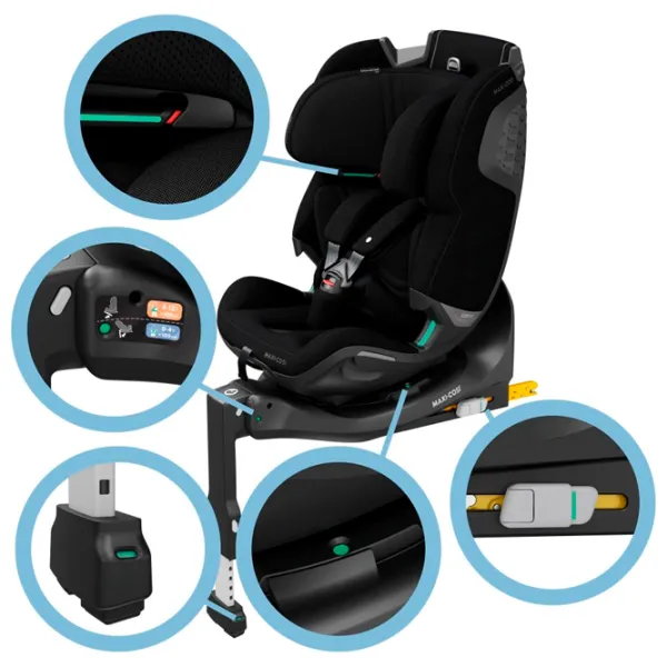 Scaun auto Maxi-Cosi EMERALD 360 PRO  0 luni - 12 ani / 36 kg / Black photo 7