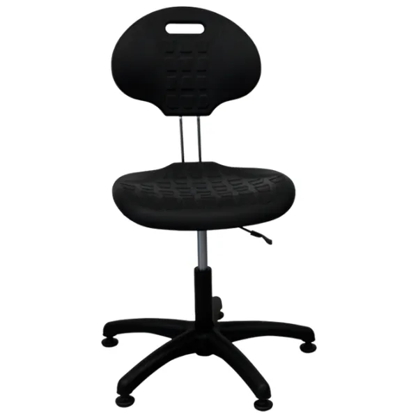 Scaun de birou DecoPrim Laborant GTS Poliuretan/ Black  photo 2