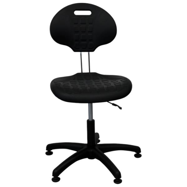 Scaun de birou DecoPrim Laborant GTS Poliuretan/ Black  photo 2