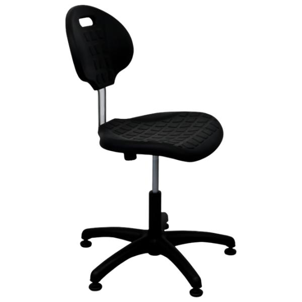 Scaun de birou DecoPrim Laborant GTS Poliuretan/ Black  photo 3