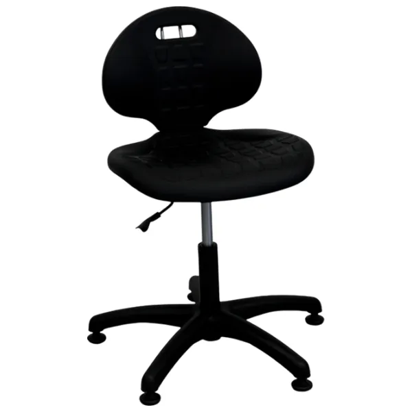 Scaun de birou DecoPrim Laborant GTS Poliuretan/ Black  photo 4