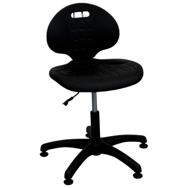 Scaun de birou DecoPrim Laborant GTS Poliuretan/ Black  photo 4