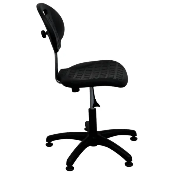 Scaun de birou DecoPrim Laborant GTS Poliuretan/ Black  photo 5