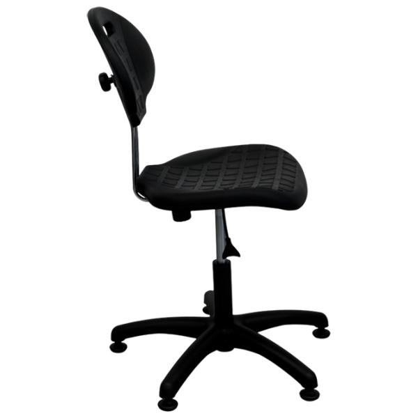 Scaun de birou DecoPrim Laborant GTS Poliuretan/ Black  photo 5