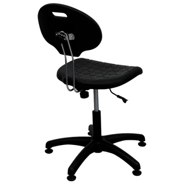 Scaun de birou DecoPrim Laborant GTS Poliuretan/ Black  photo 6