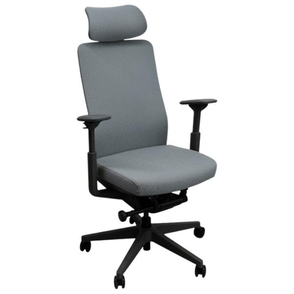 Fotoliu de birou DecoPrim Nelson Placaj / Gray Black photo 1