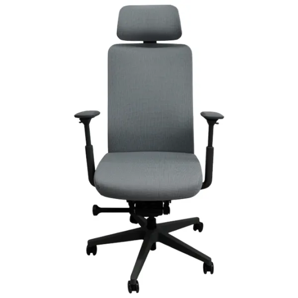 Fotoliu de birou DecoPrim Nelson Placaj / Gray Black photo 2