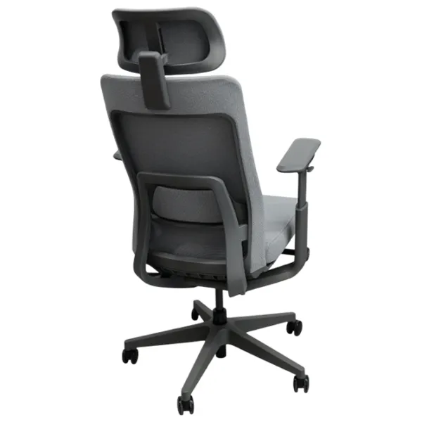 Fotoliu de birou DecoPrim Nelson Placaj / Gray Black photo 4